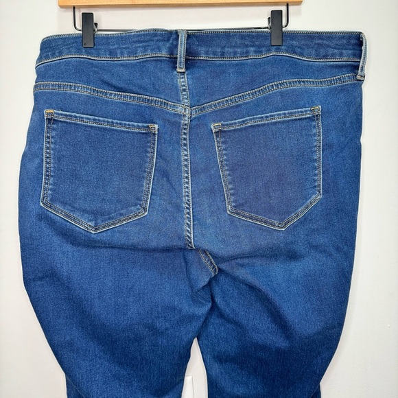 Old Navy Blue High Rise Super Skinny Blue Jeans Size 22 - Picture 6 of 10